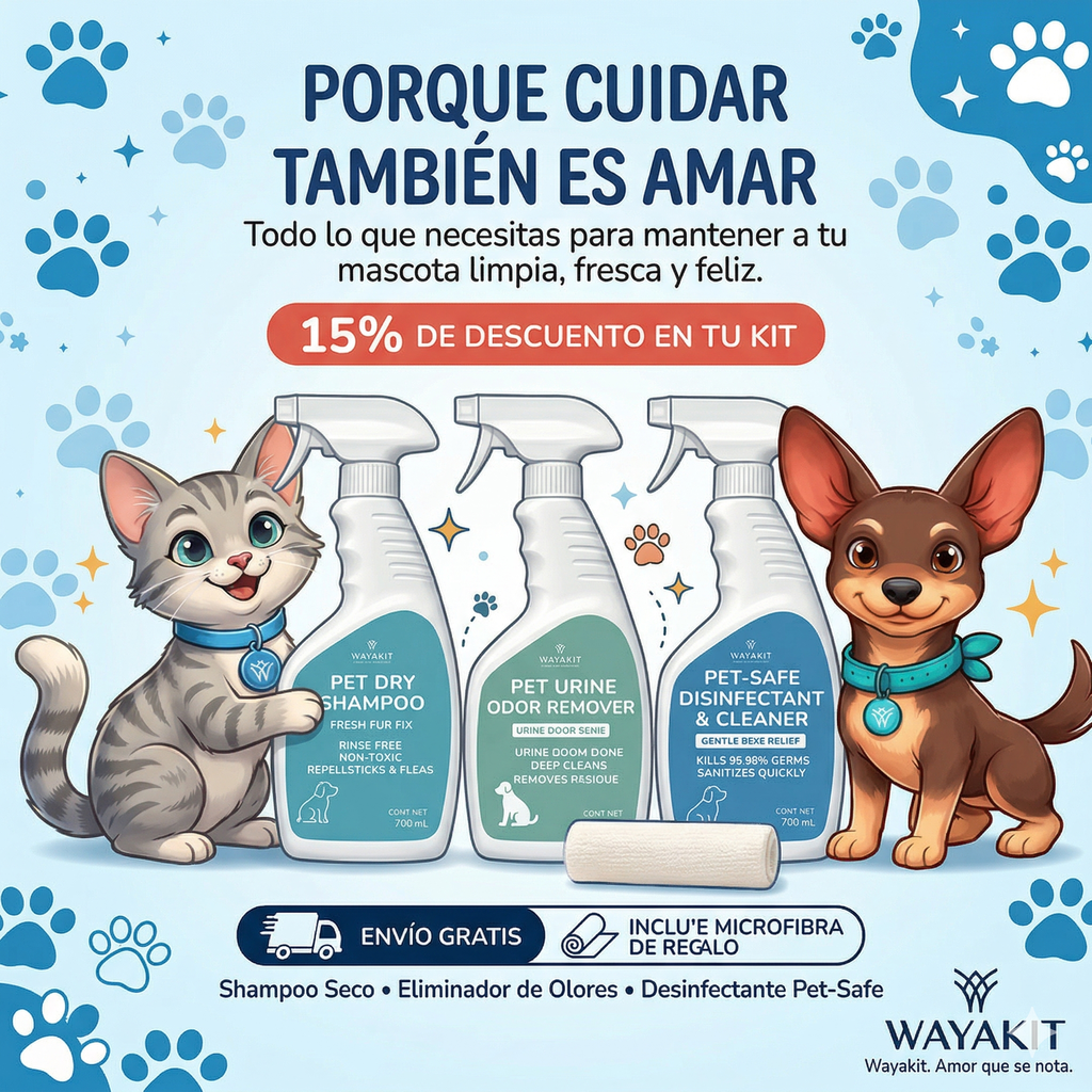 Kit de Cuidado Total: Mantén a tu mejor amigo limpio y feliz sin complicaciones
